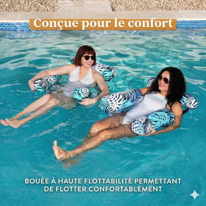 Fauteuil flottant gonflable pour piscine