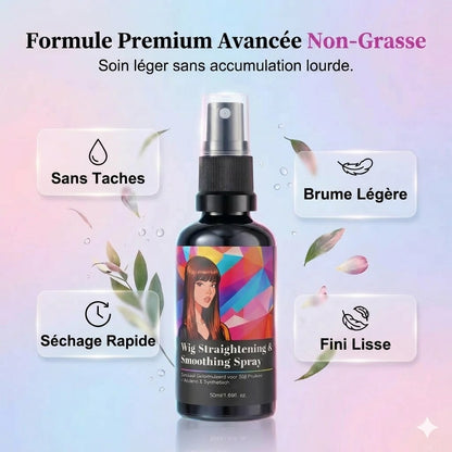 Spray lissant et disciplinant pour perruques