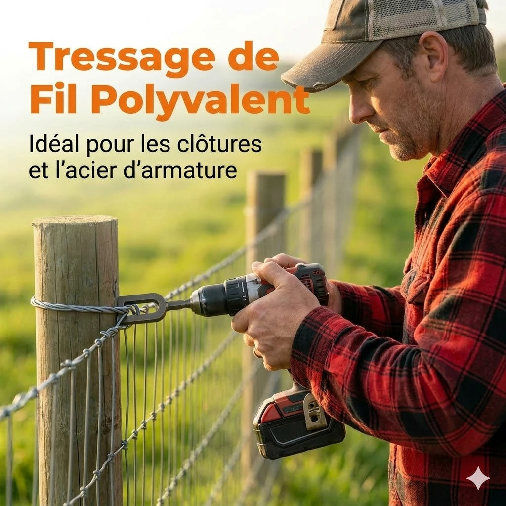 Torsadeur de fils électriques pour perceuse