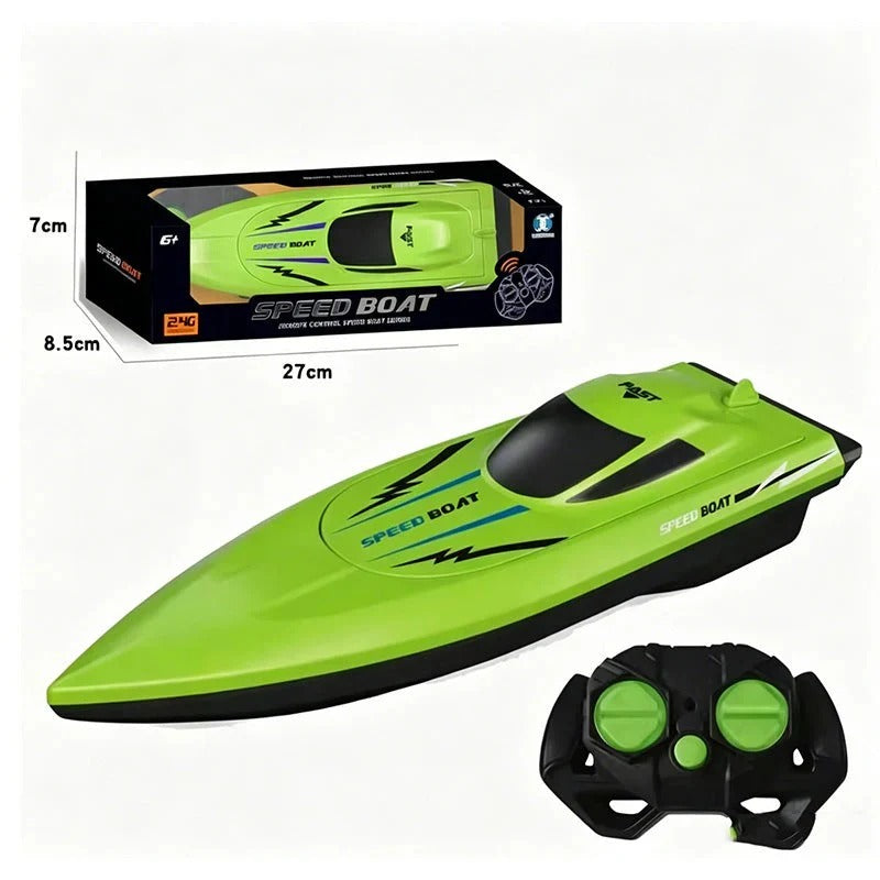 Bateau de course radiocommandé ultra-rapide 2,4 GHz avec doubles moteurs
