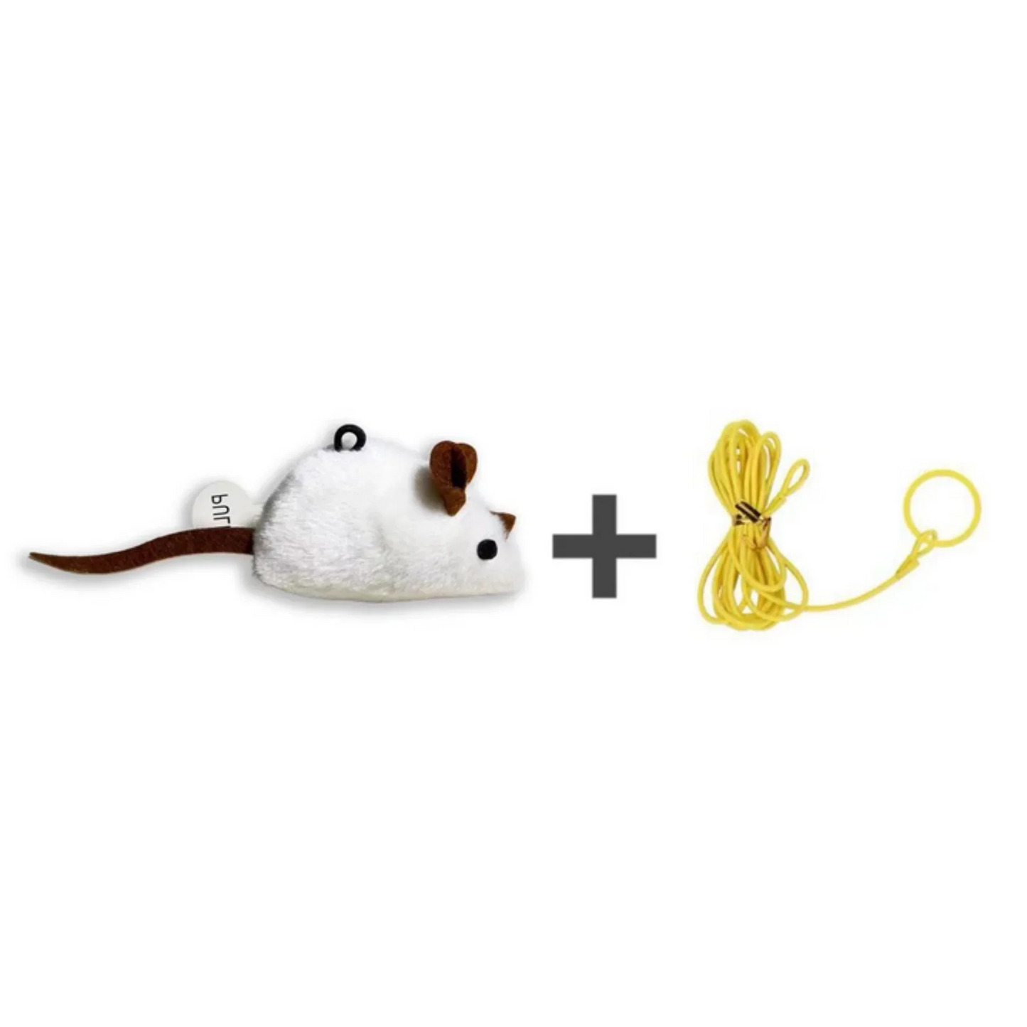 Jouet interactif en peluche réaliste pour chat