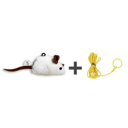 Jouet interactif en peluche réaliste pour chat