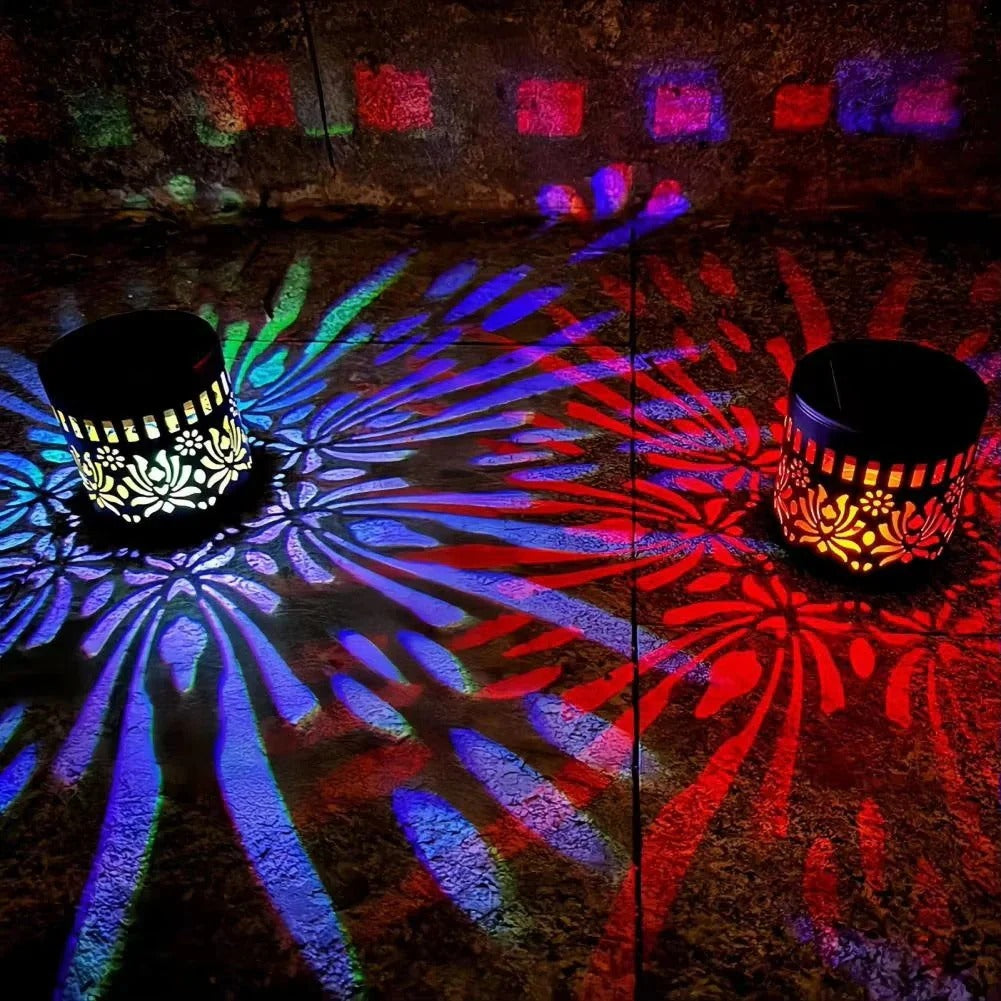Lampe solaire Mandala – superbe projection & étanche IP65
