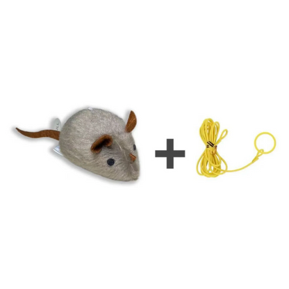 Jouet interactif en peluche réaliste pour chat
