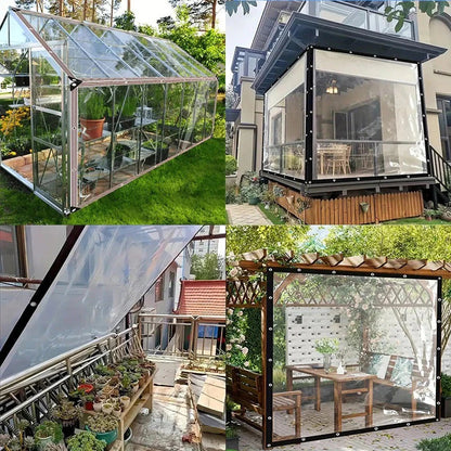 Bâche robuste, transparente, imperméable et isolante