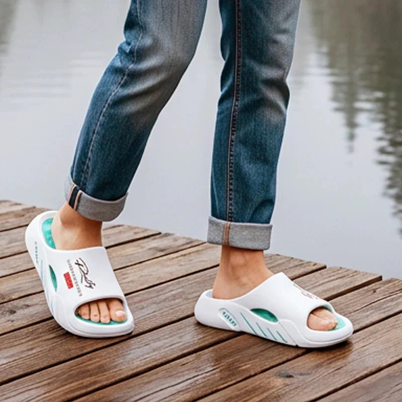 Claquettes nuage pour homme avec semelle épaisse antidérapante
