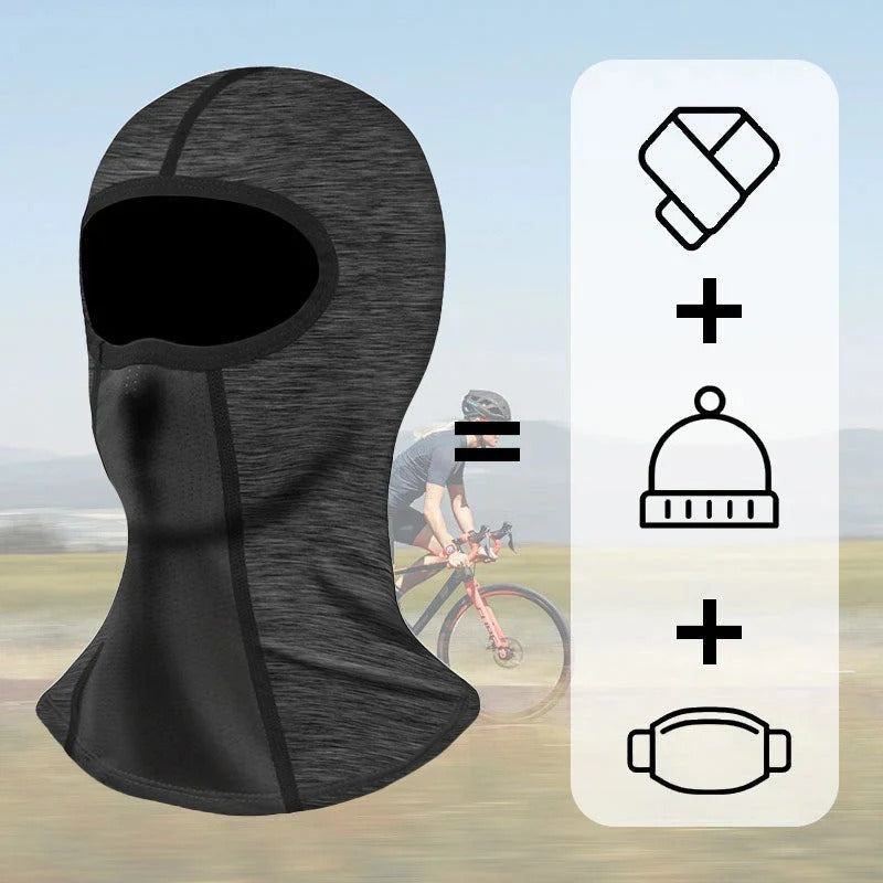 Masque facial intégral coupe-vent, anti-UV et séchage rapide