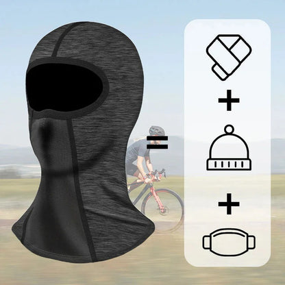 Masque facial intégral coupe-vent, anti-UV et séchage rapide
