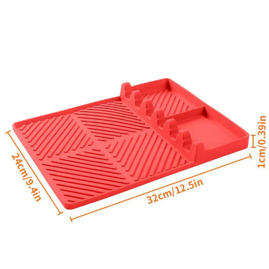 Tapis de cuisson en silicone de haute qualité pour tablette latérale – protège contre la graisse et les éclaboussures