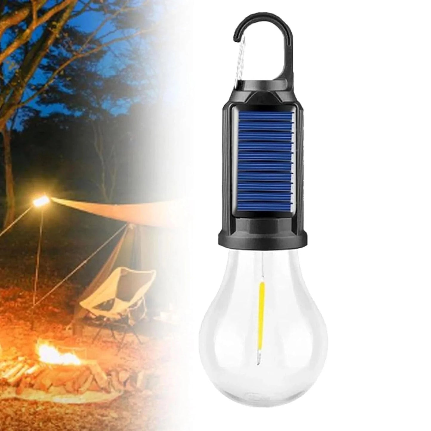 Lampe de tente solaire (Lanterne de camping LED rechargeable par USB)