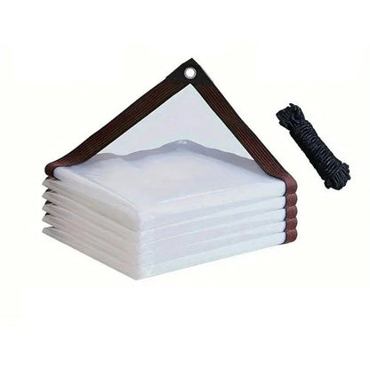 Bâche robuste, transparente, imperméable et isolante