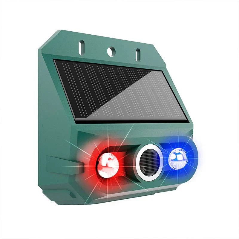 Répulsif animaux solaire – Ultrasons + flash lumineux