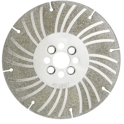 Disque à meuler galvanisé – double grain, sans étincelle