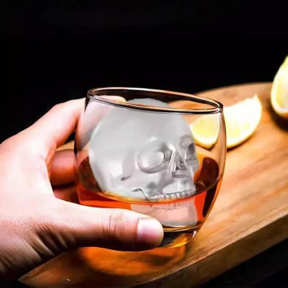 Moule à glaçons tête de mort en silicone