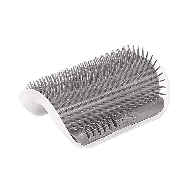 Brosse de massage auto-nettoyante pour coin de mur pour chat