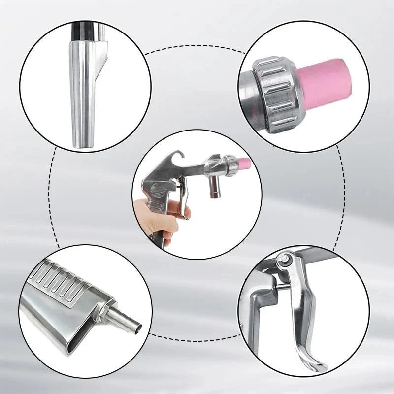 Pistolet de sablage multifonction med 4 buses en céramique