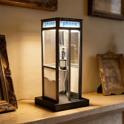 Lampe cabine téléphonique rétro