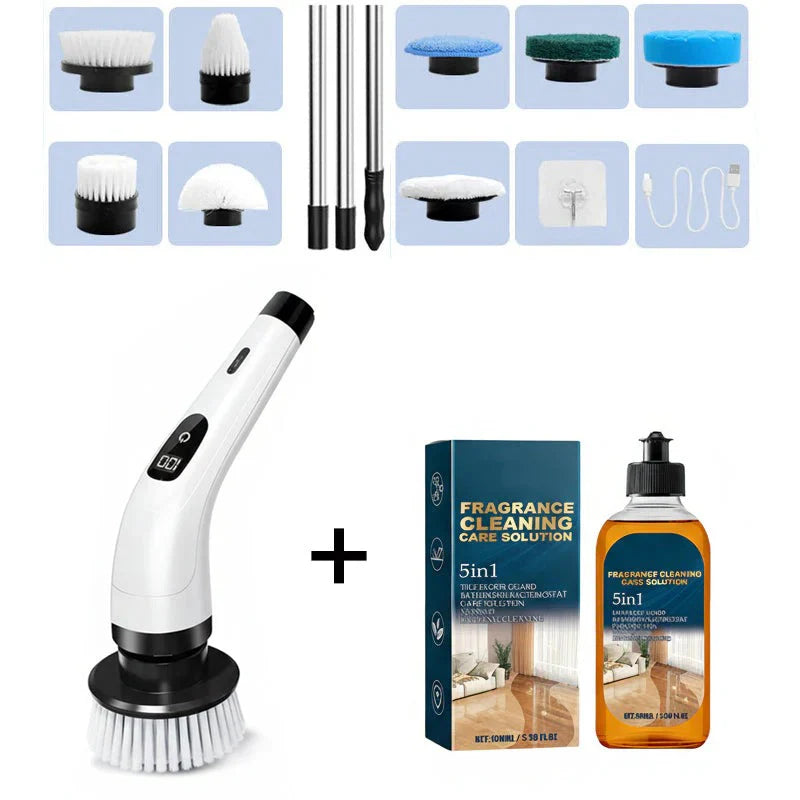 Brosse de nettoyage électrique 9-en-1