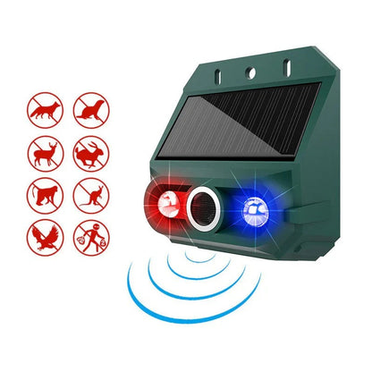 Répulsif animaux solaire – Ultrasons + flash lumineux