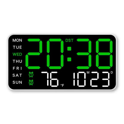 Horloge murale numérique à LED décorative multifonctionnelle
